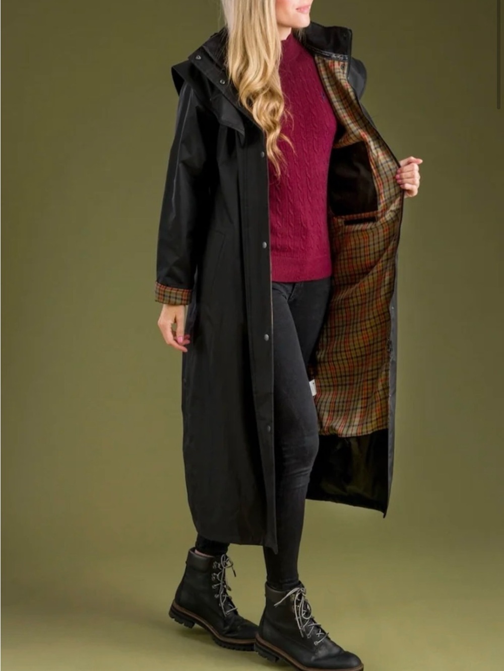 Jack Murphy Women's Malvern Bush Coat - Black US Size 16 New WATERPROOF Hooded